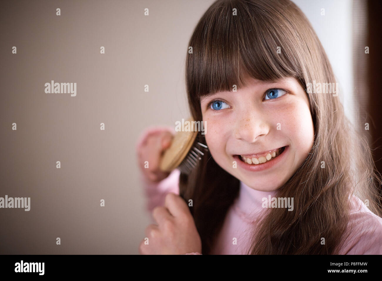 Bangs Hair Comb Stock Photos Bangs Hair Comb Stock Images Alamy