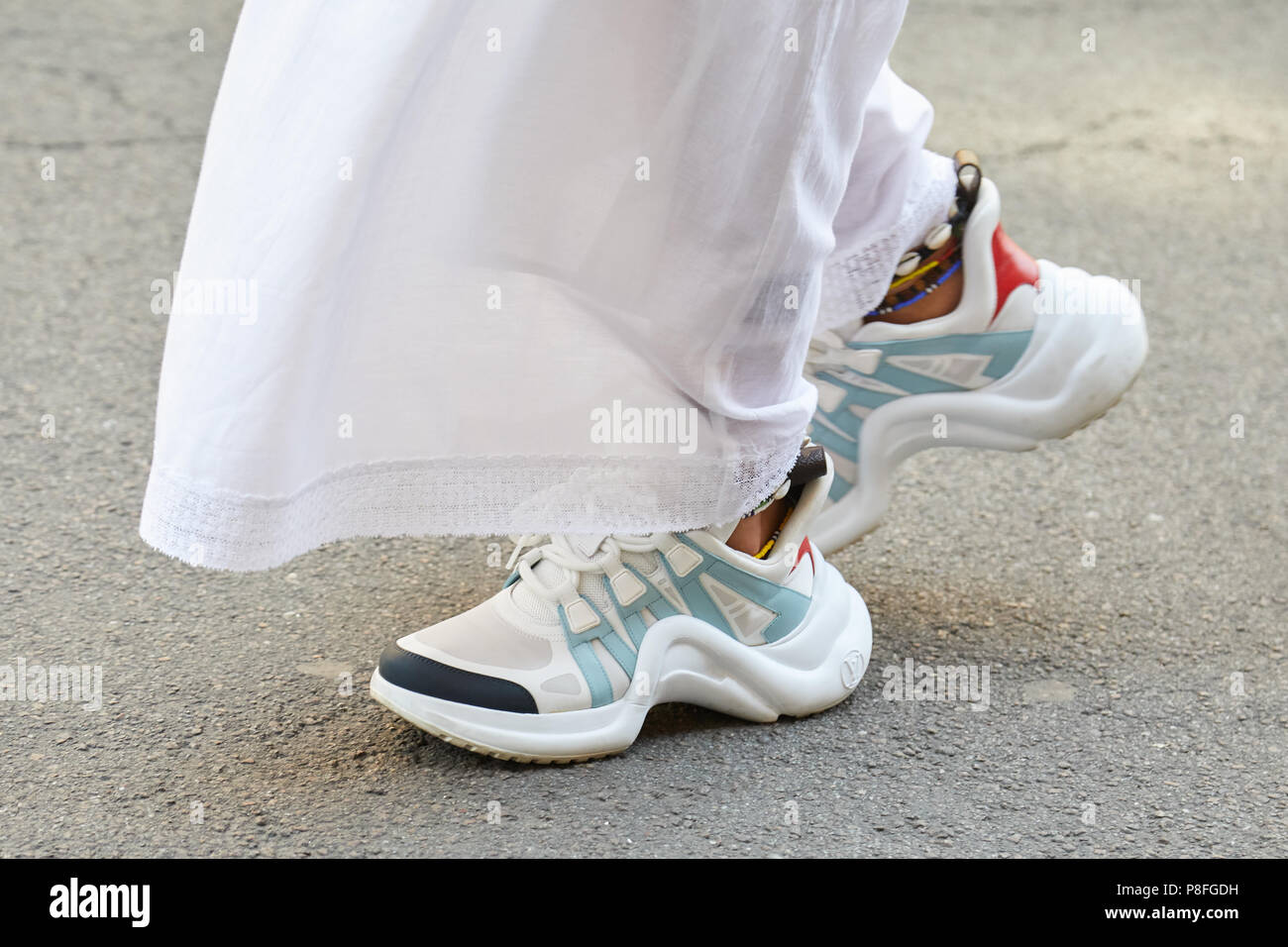 Louis Vuitton Blue Fashion Sneakers