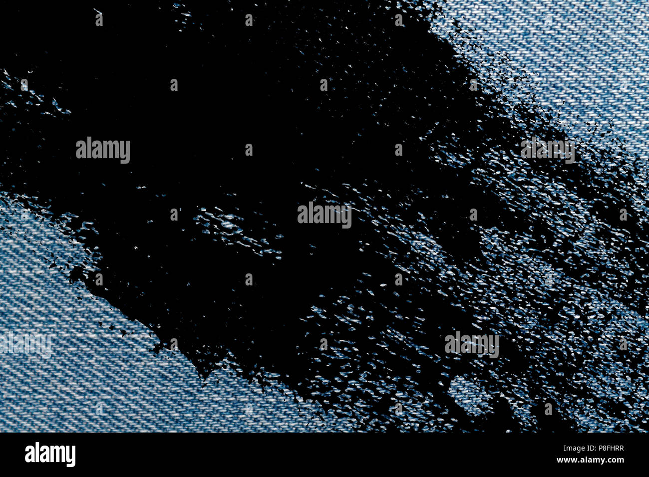 Grunge dirty Jeans blue macro texture for denim background Stock Photo