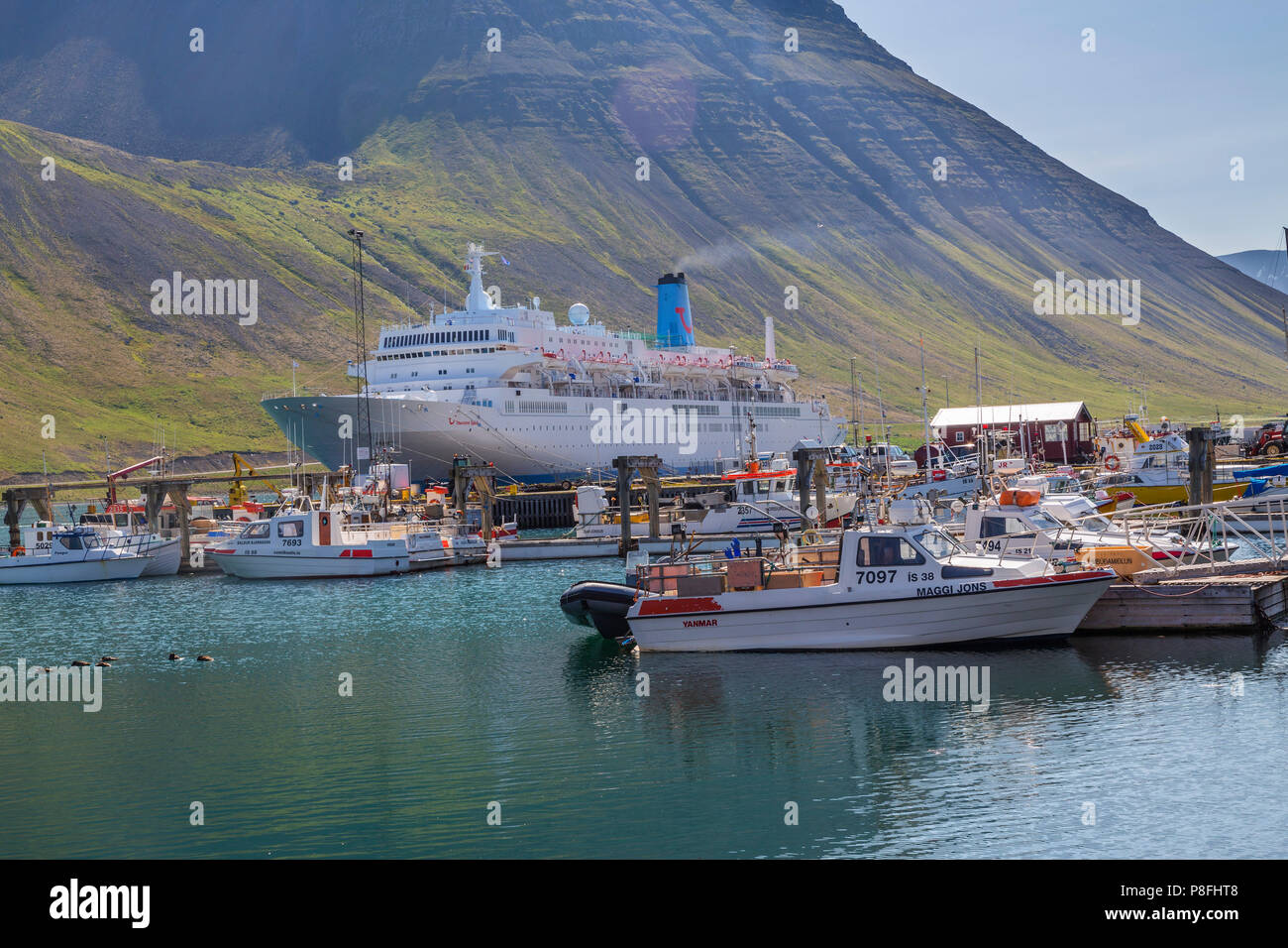 Boats isafjordur iceland harbour hires stock photography and images
