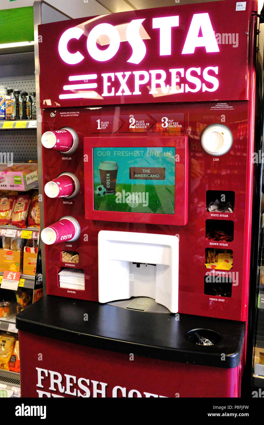 Costa coffee self serve machine hires stock photography and images Alamy