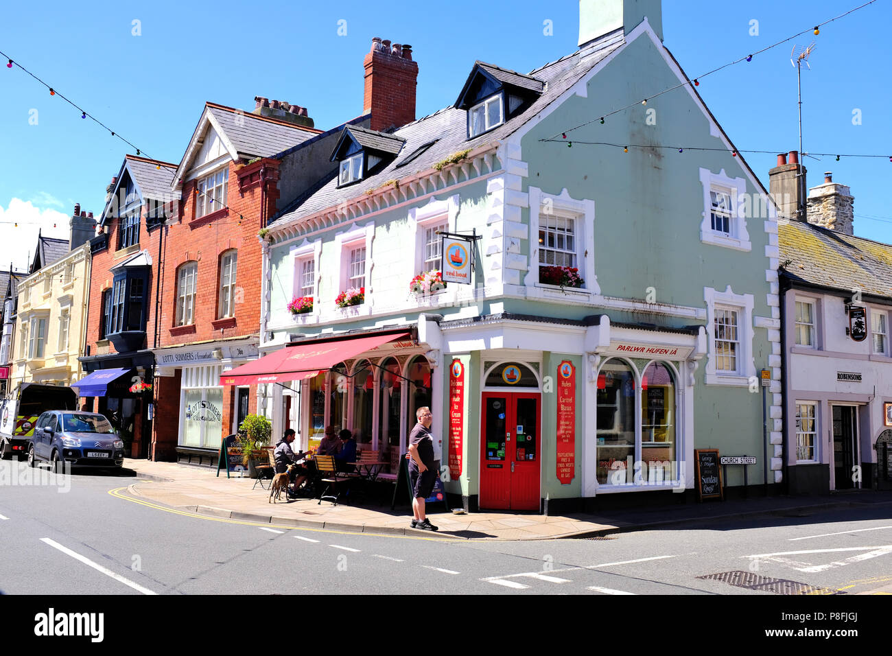 Ice Cream Parlour, Beaumaris North Wales UK Stock Photo Alamy