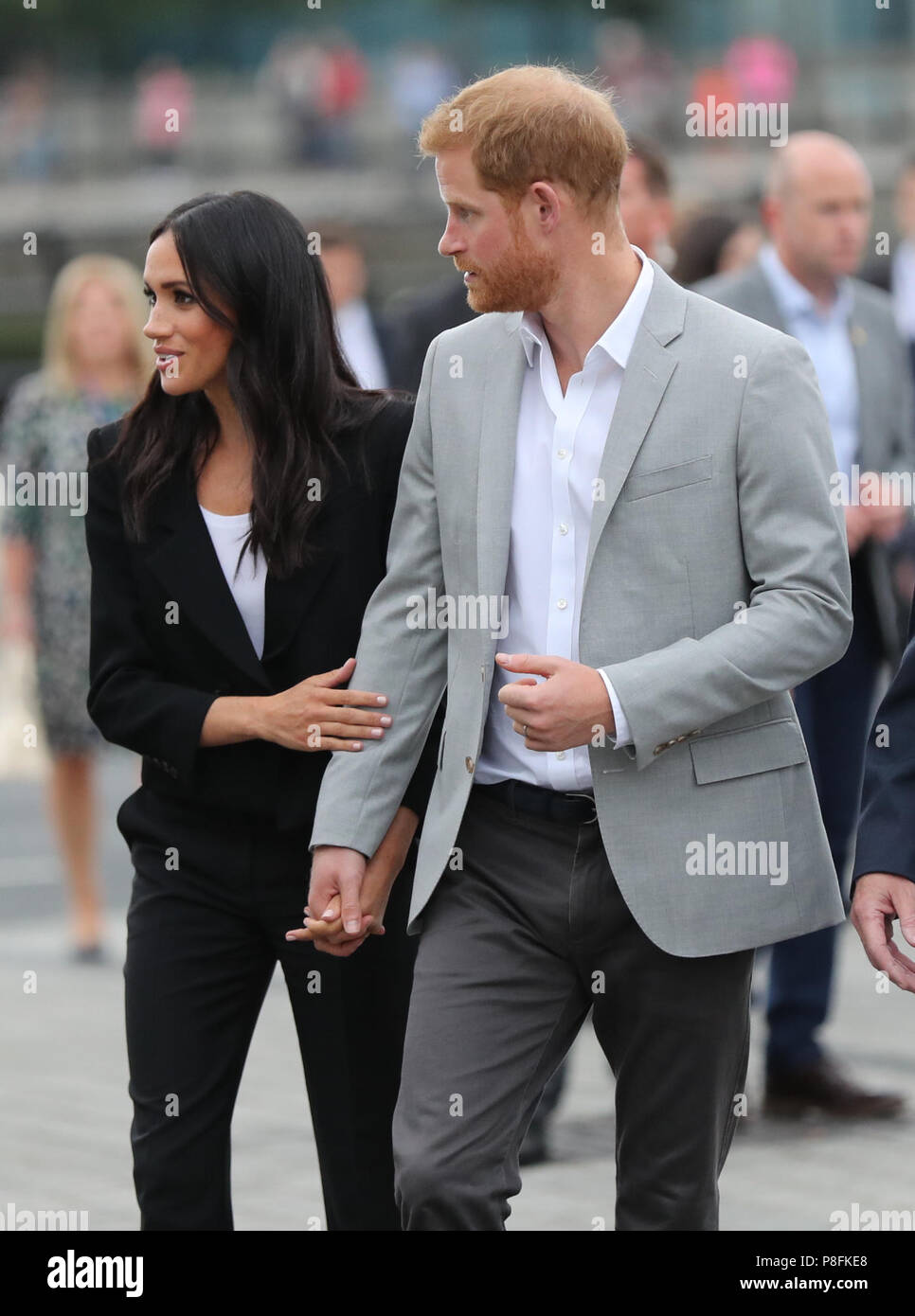 The Duke and Duchess of Sussex arrive at the EPIC Museum during their visit to Dublin, Ireland. Stock Photo