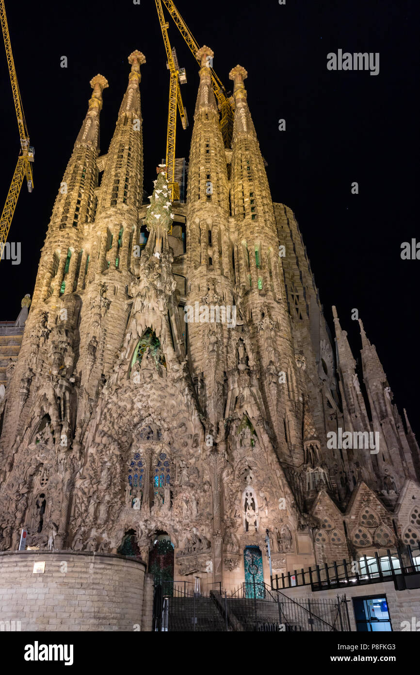 The basilica Sagrada Familia from Barcelona, Spain Stock Photo - Alamy