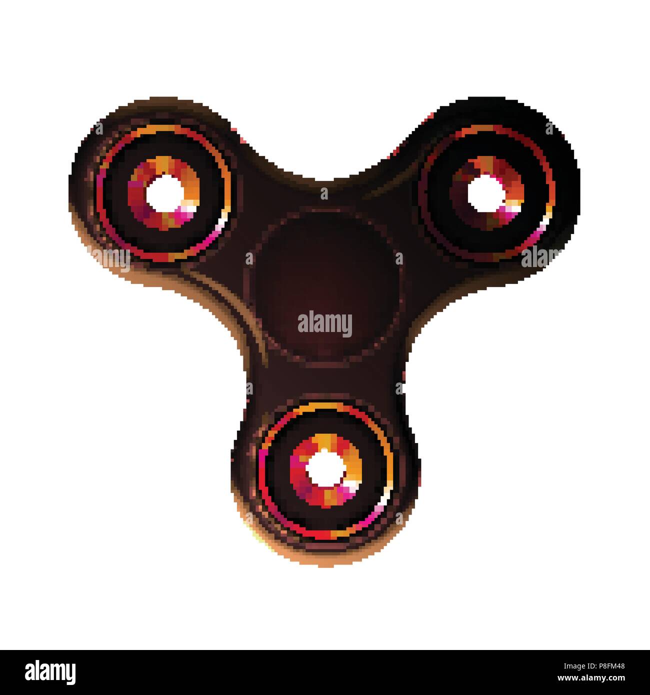 Stock vector illustration realistic spinner Isolated on white ...