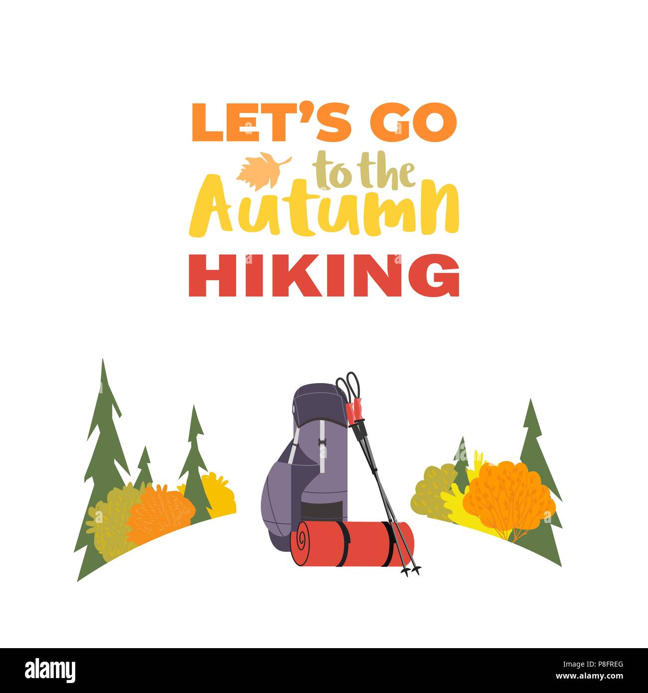 Hiking equipment icon Stock Vector