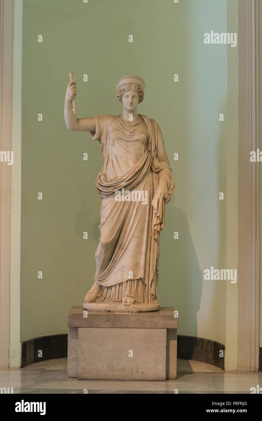 Hera statue, Farnese collection, National Archaeological Museum, Naples, Italy Stock Photo