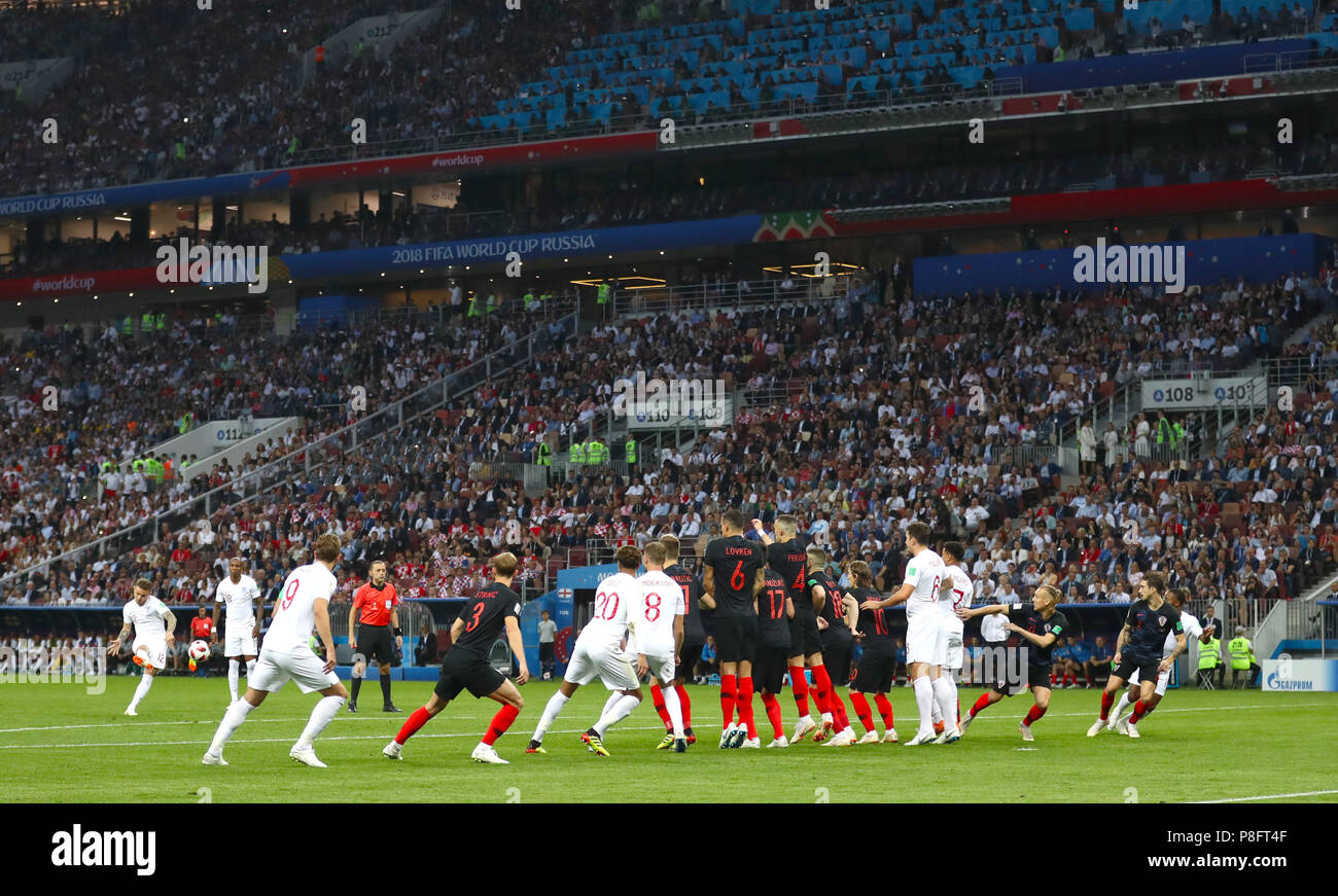 England's Kieran Trippier scores his side's first goal of the game ...