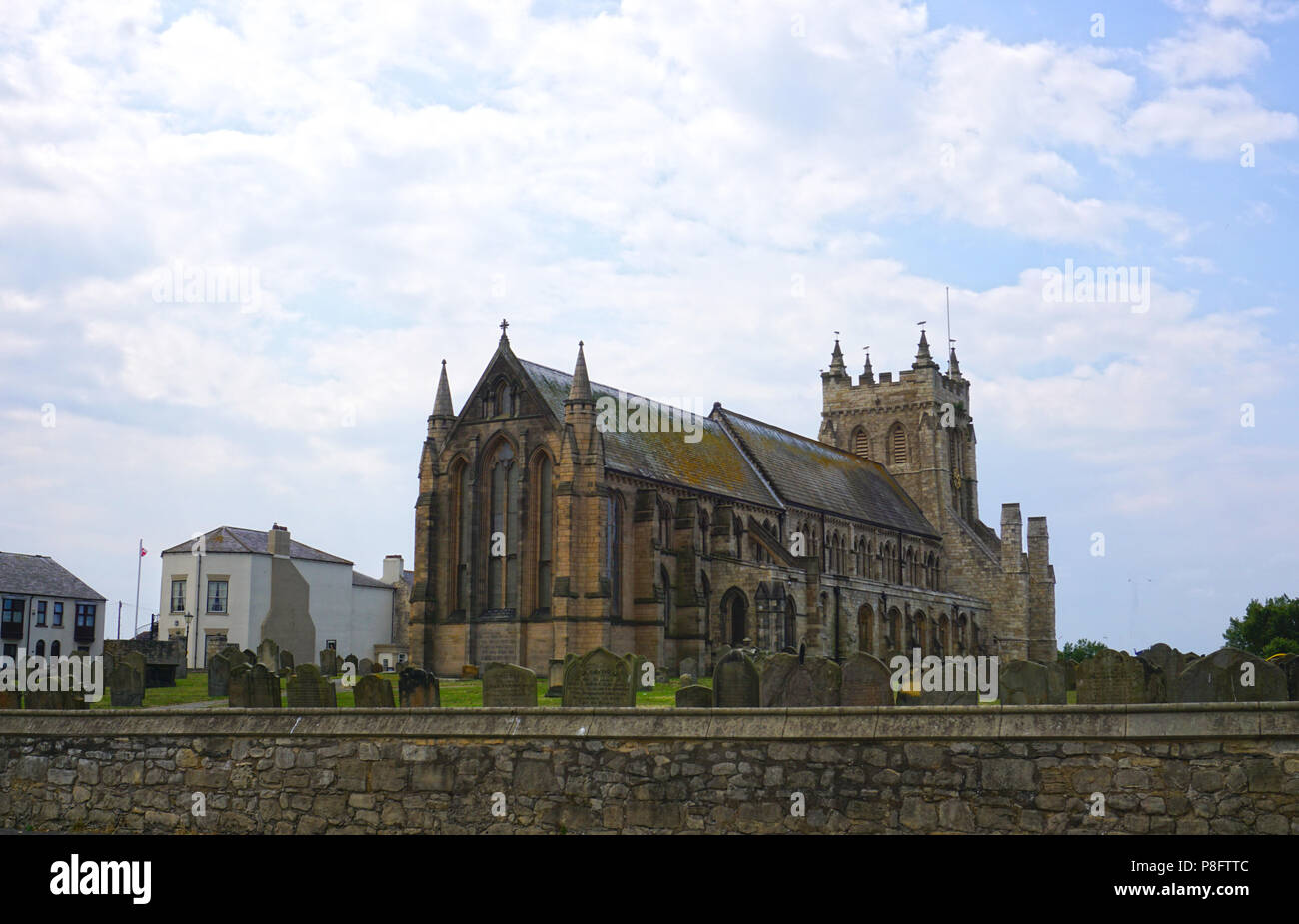 St Hilda Ancient Church on the Headland at Hartlepool UK Stock Photo Alamy