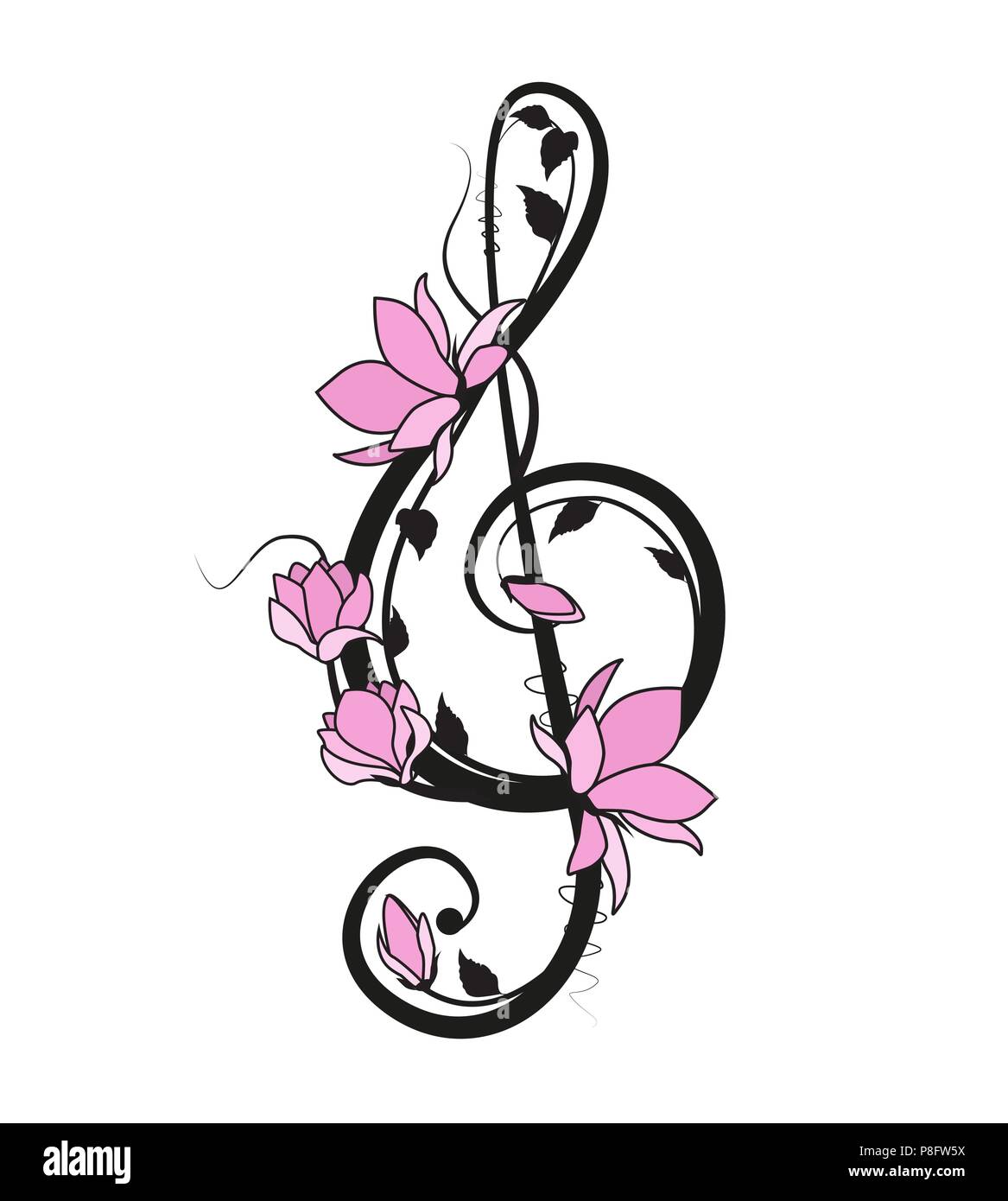 Buy Clef Note Music Notes Butterfly Music Score Stars Tattoo Sheet Online  in India  Etsy
