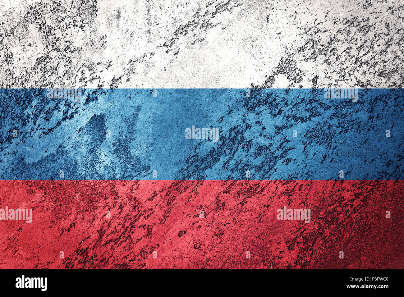 Russia Flag Grunge