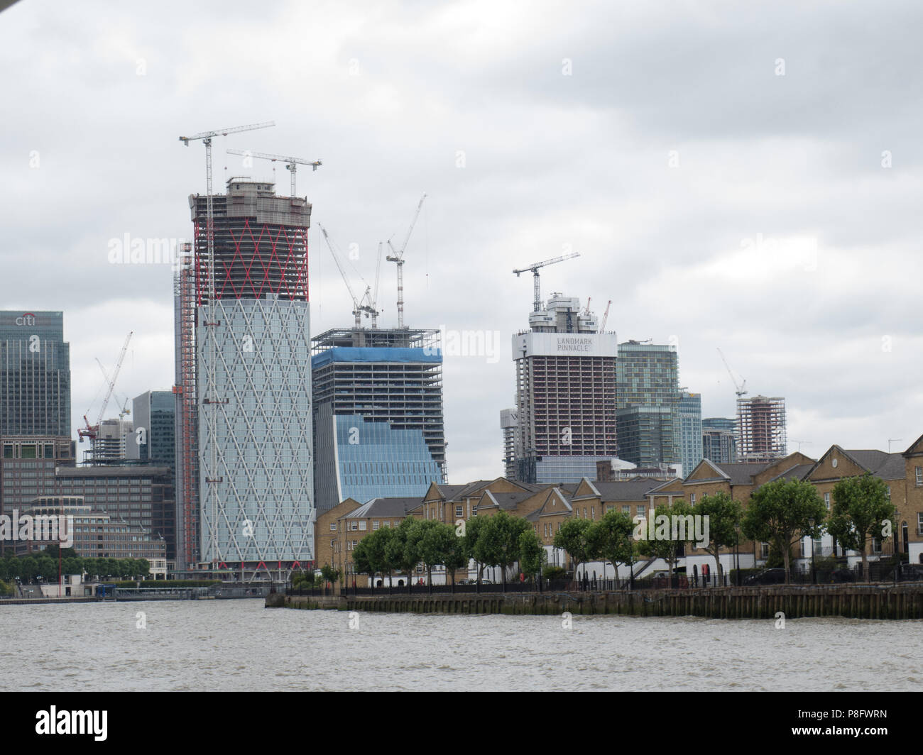 Thames riverside building developments Stock Photo - Alamy