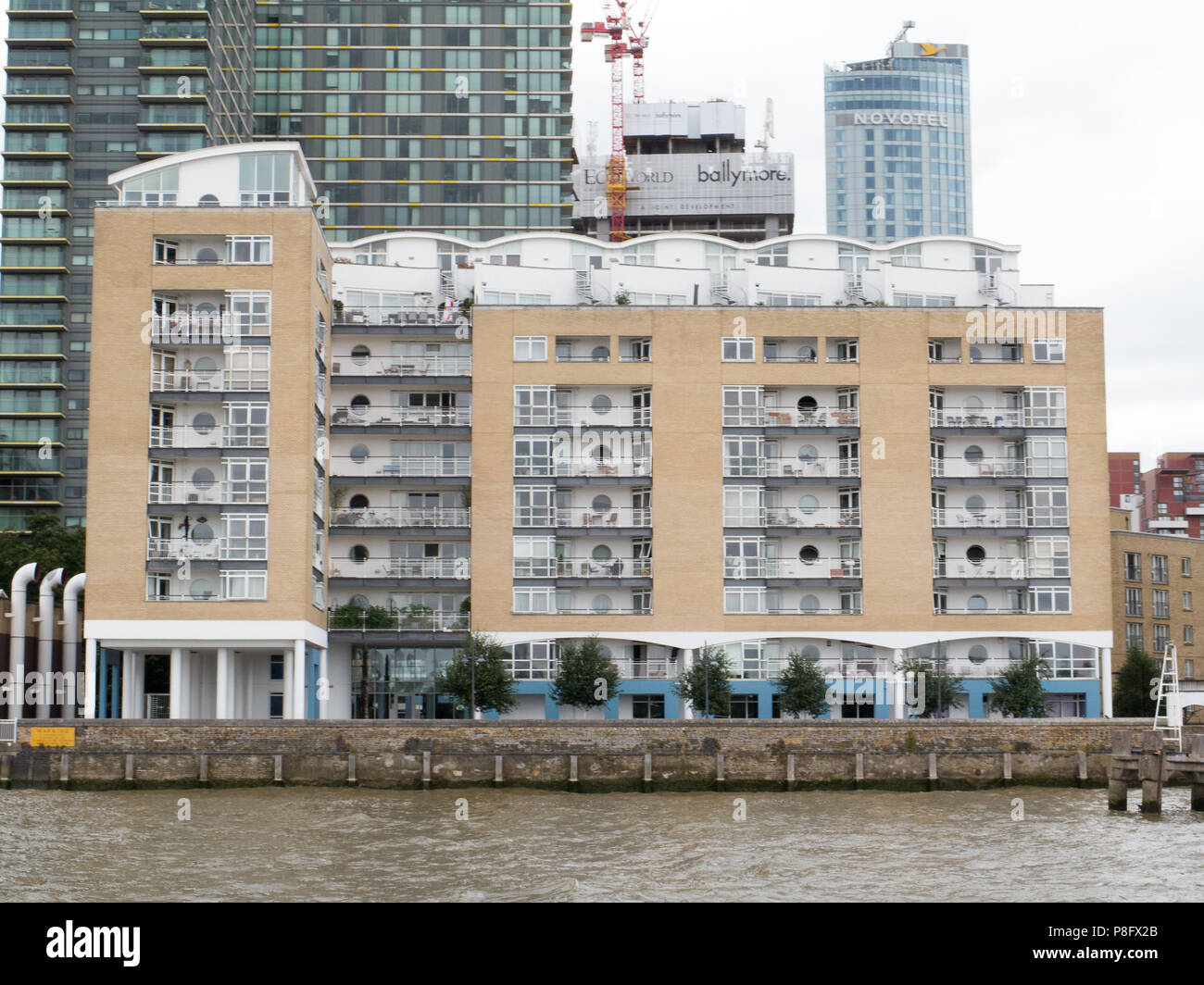 Thames riverside building developments Stock Photo - Alamy