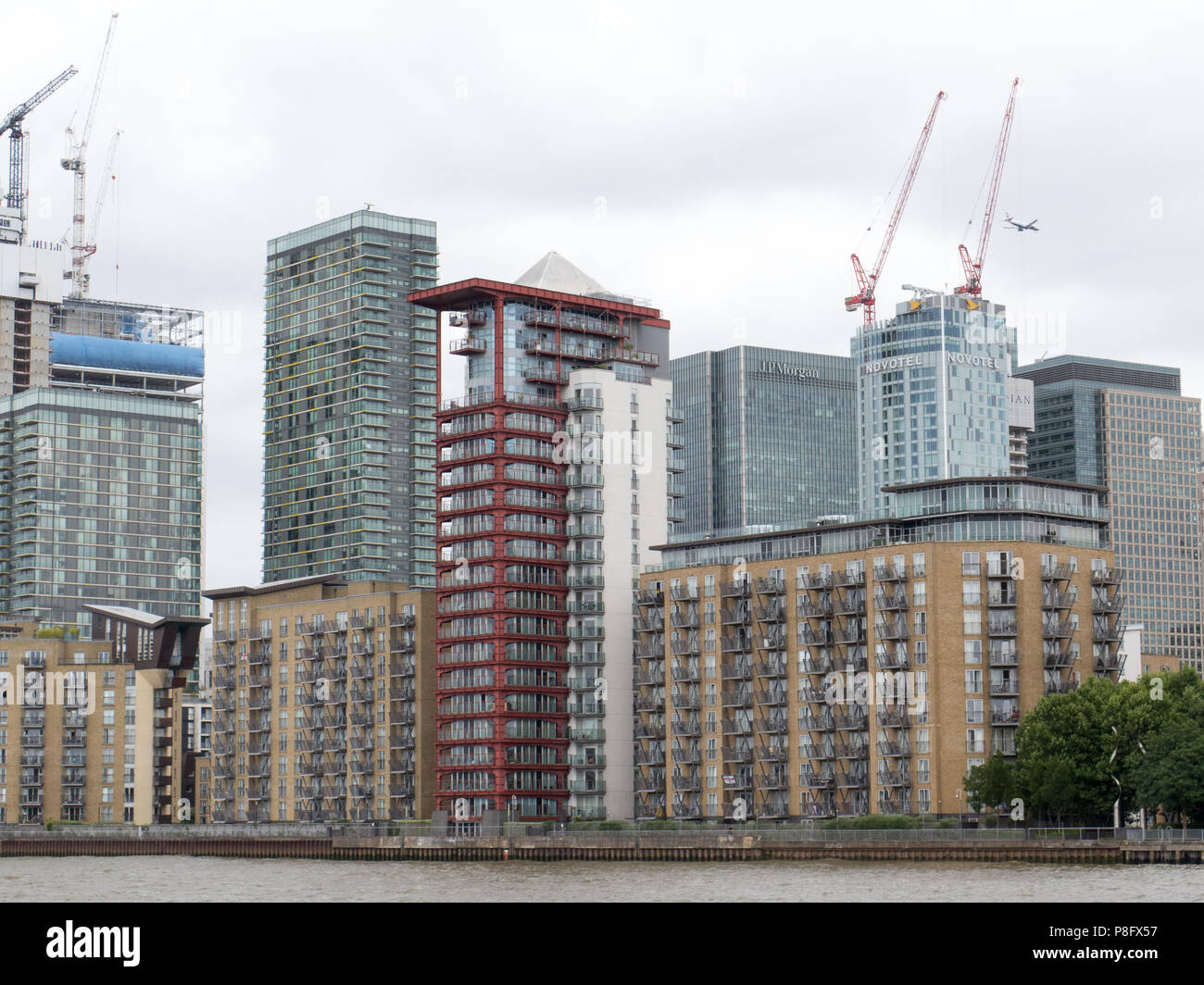 Thames riverside building developments Stock Photo - Alamy