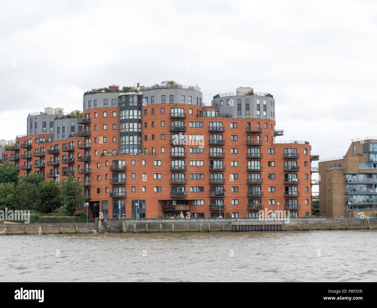 Thames riverside building developments Stock Photo - Alamy