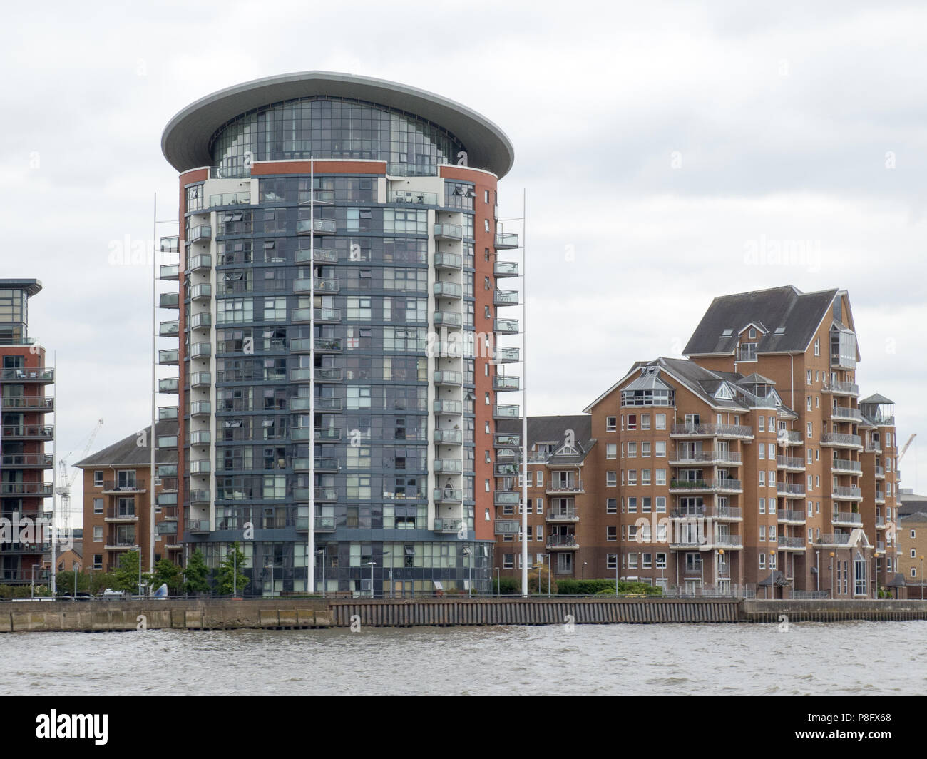 Thames riverside building developments Stock Photo - Alamy