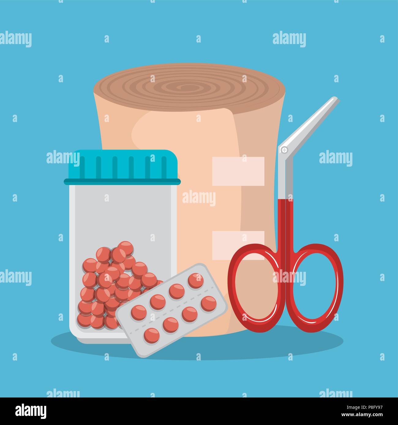 medical healthcare with set icons Stock Vector Image & Art - Alamy