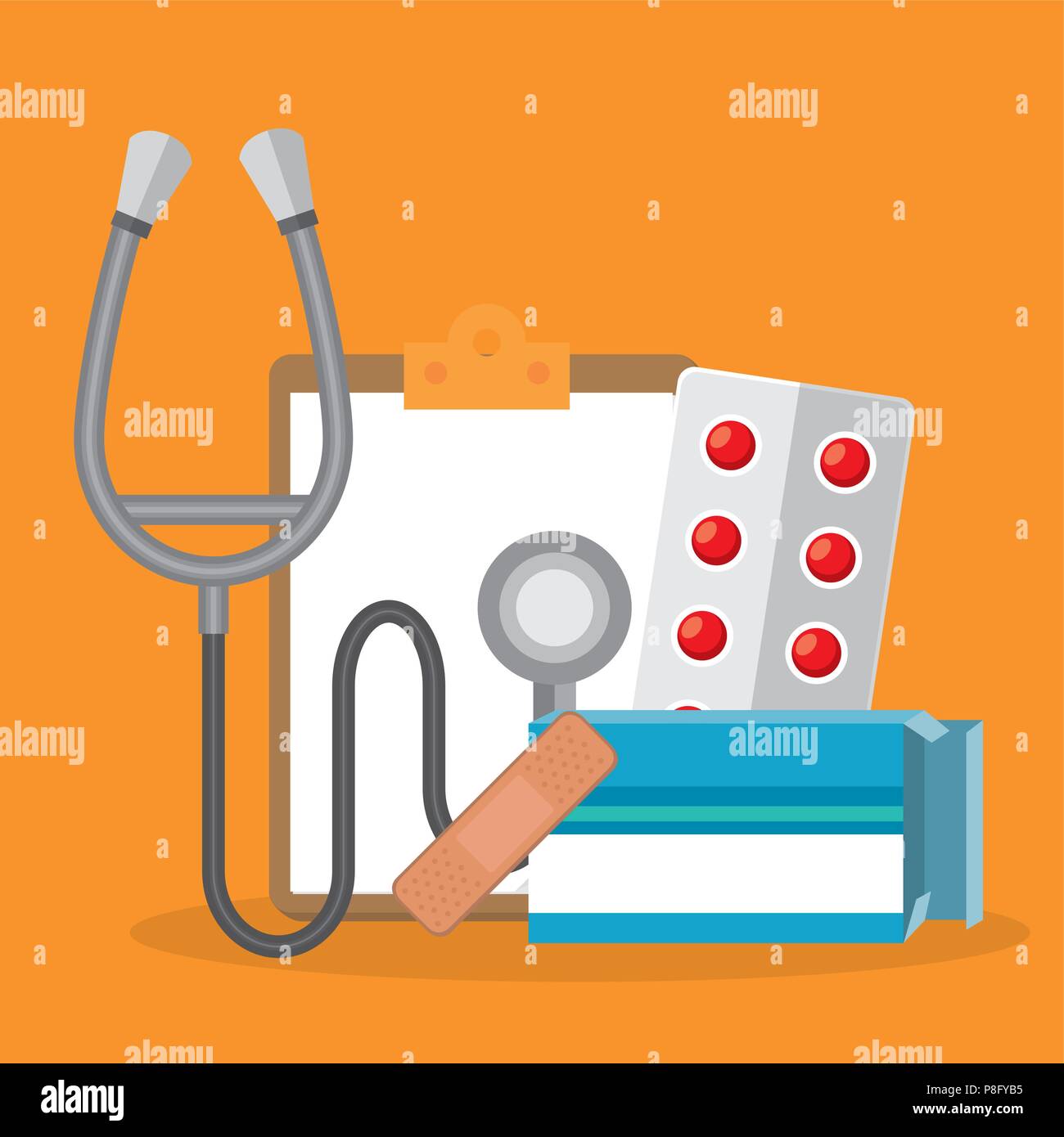 medical healthcare with set icons Stock Vector Image & Art - Alamy