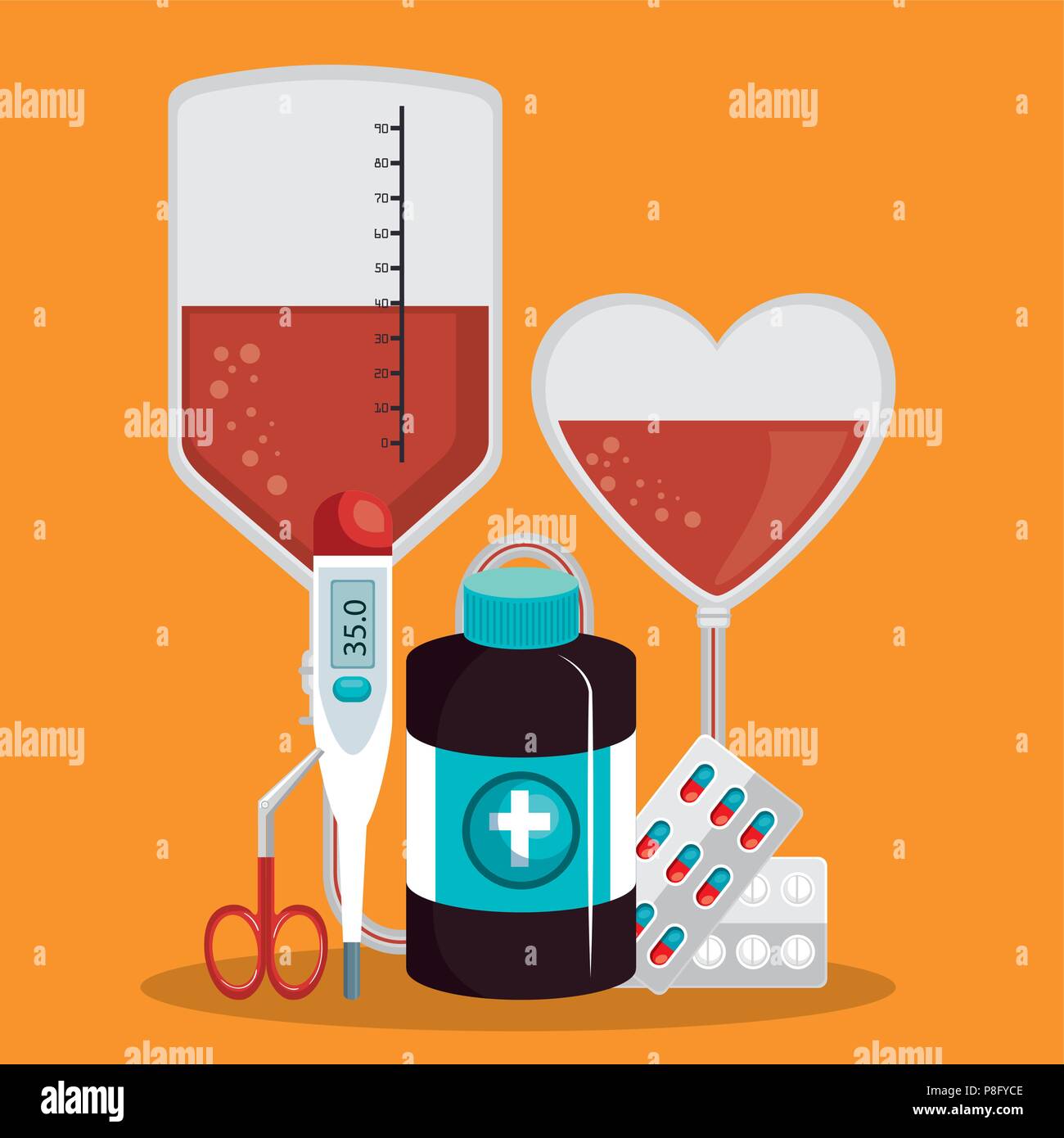 medical healthcare with set icons Stock Vector Image & Art - Alamy