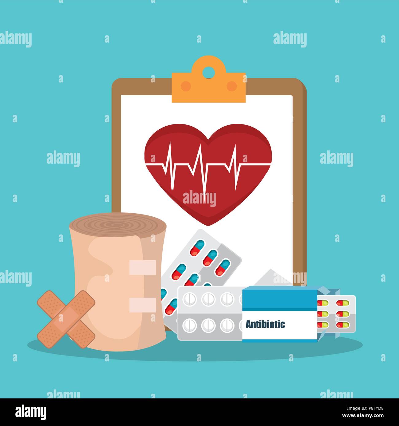 medical healthcare with set icons Stock Vector Image & Art - Alamy