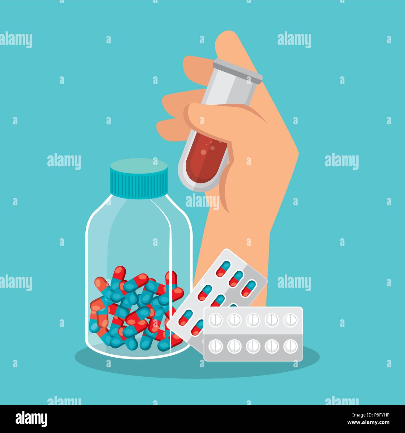 medical healthcare with set icons Stock Vector Image & Art - Alamy