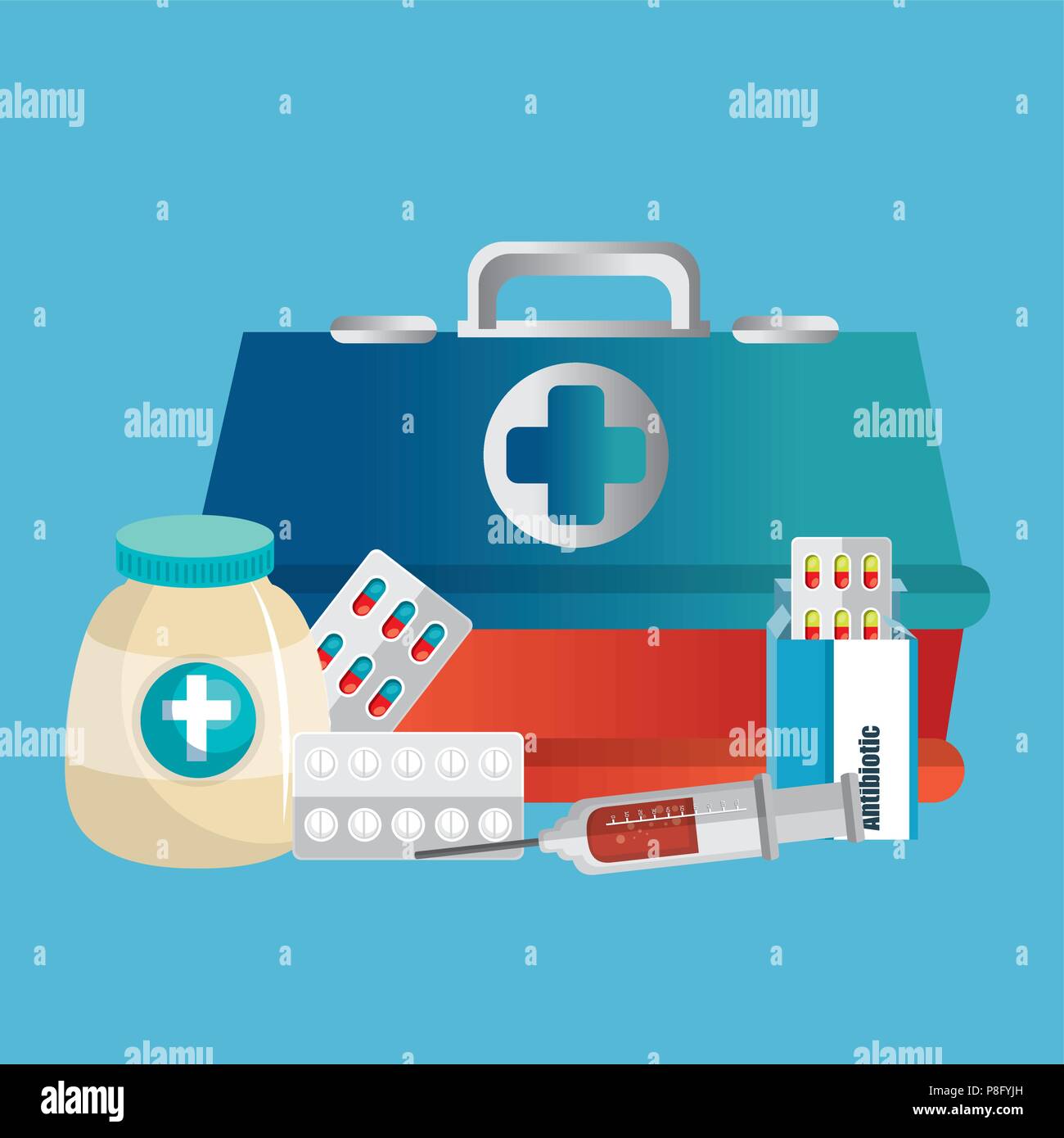 medical healthcare with set icons Stock Vector Image & Art - Alamy