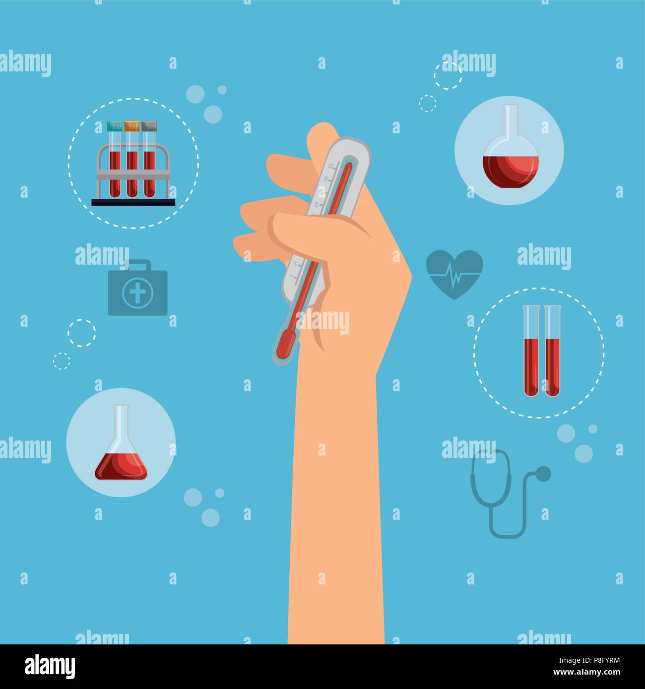 medical healthcare with set icons Stock Vector Image & Art - Alamy