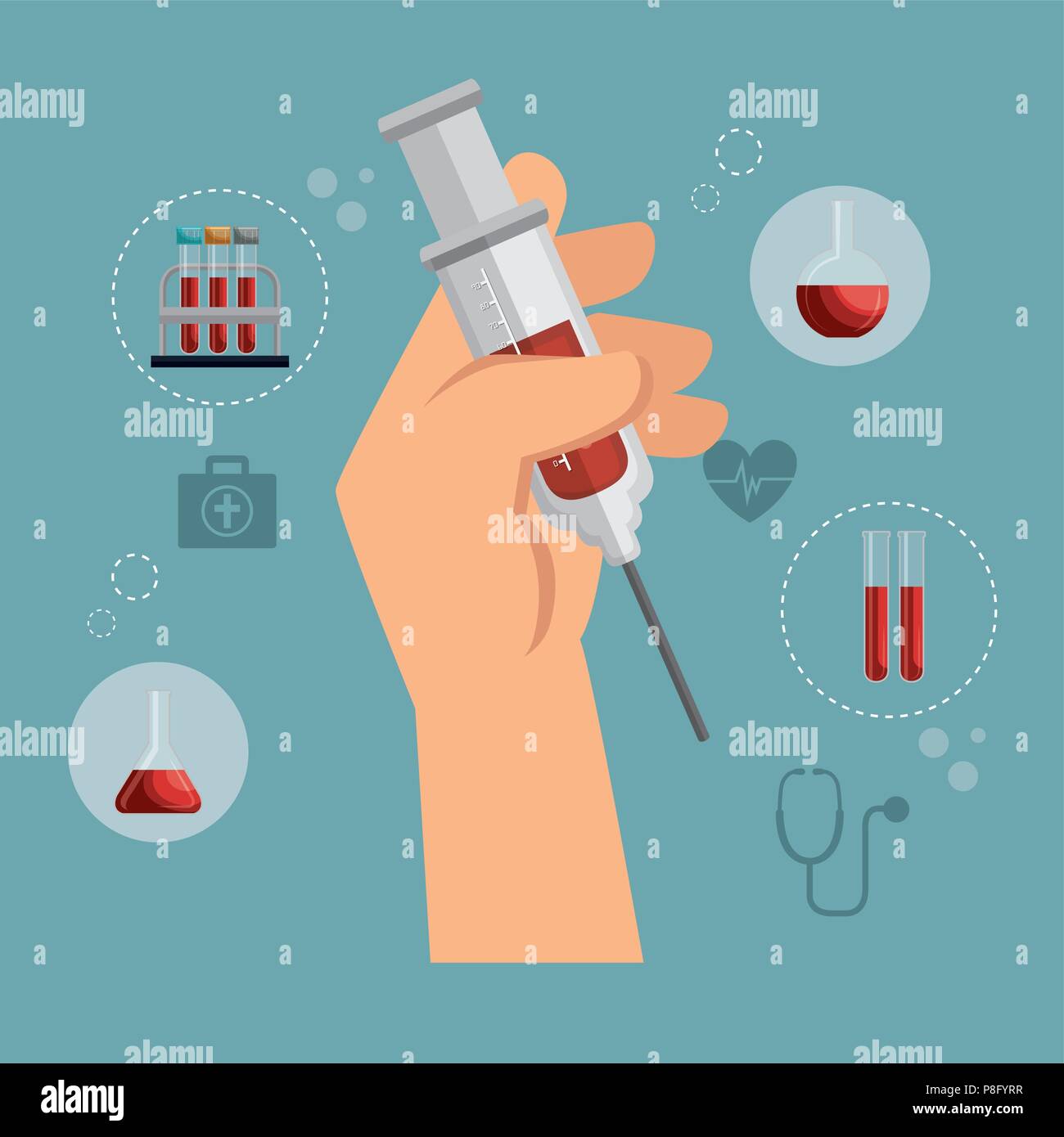 medical healthcare with set icons Stock Vector Image & Art - Alamy