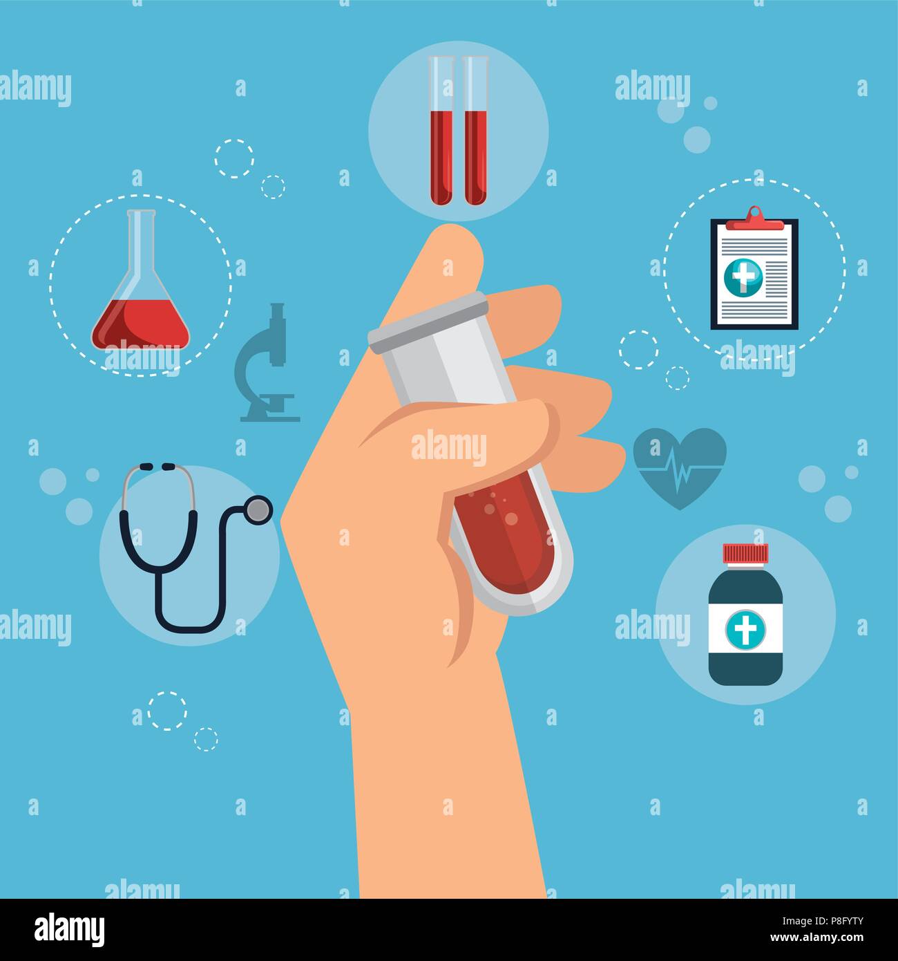 medical healthcare with set icons Stock Vector Image & Art - Alamy