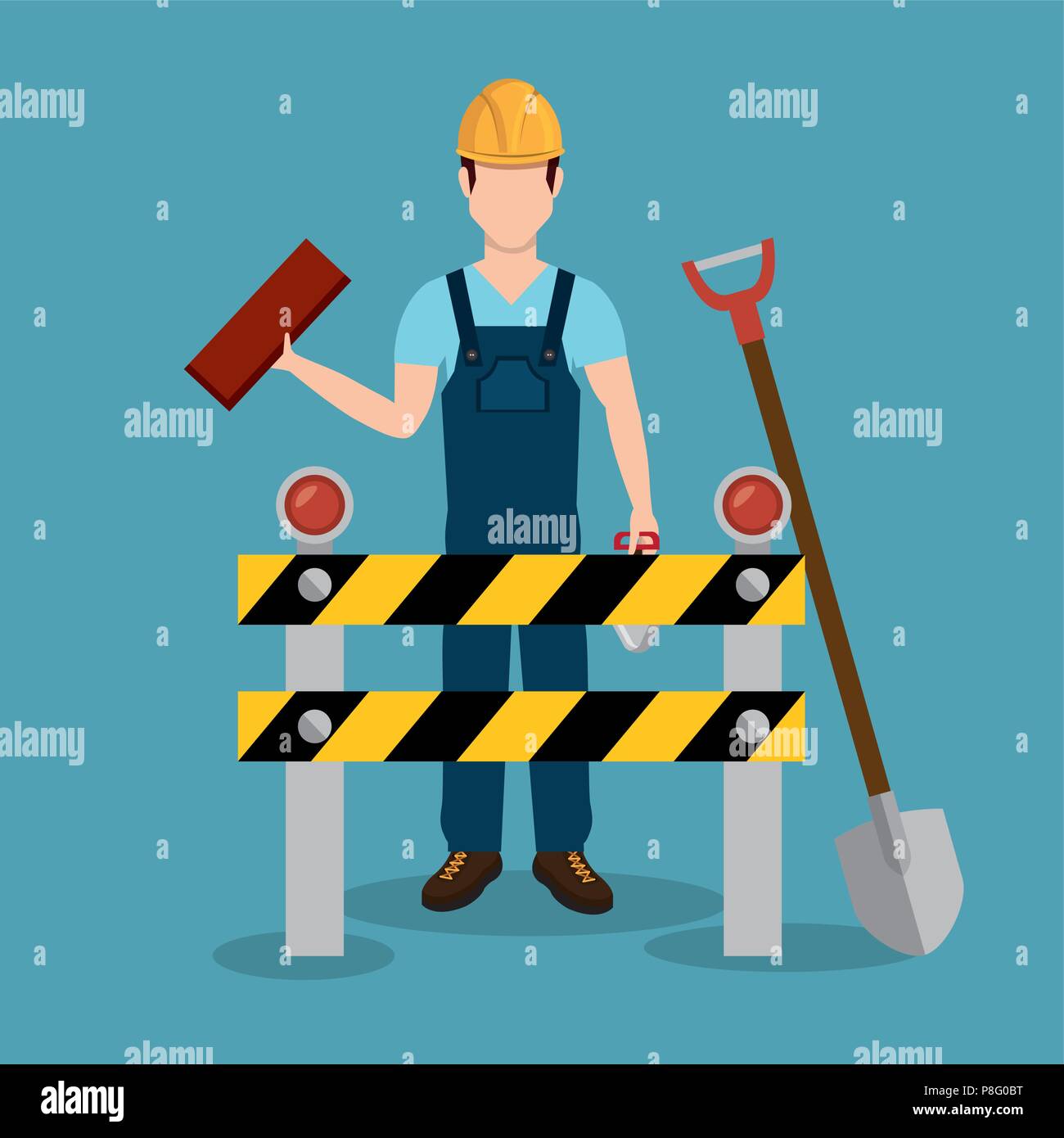 construction worker with under construction icons Stock Vector Image & Art - Alamy construction worker with under construction icons Stock Vector Image & Art - Alamy