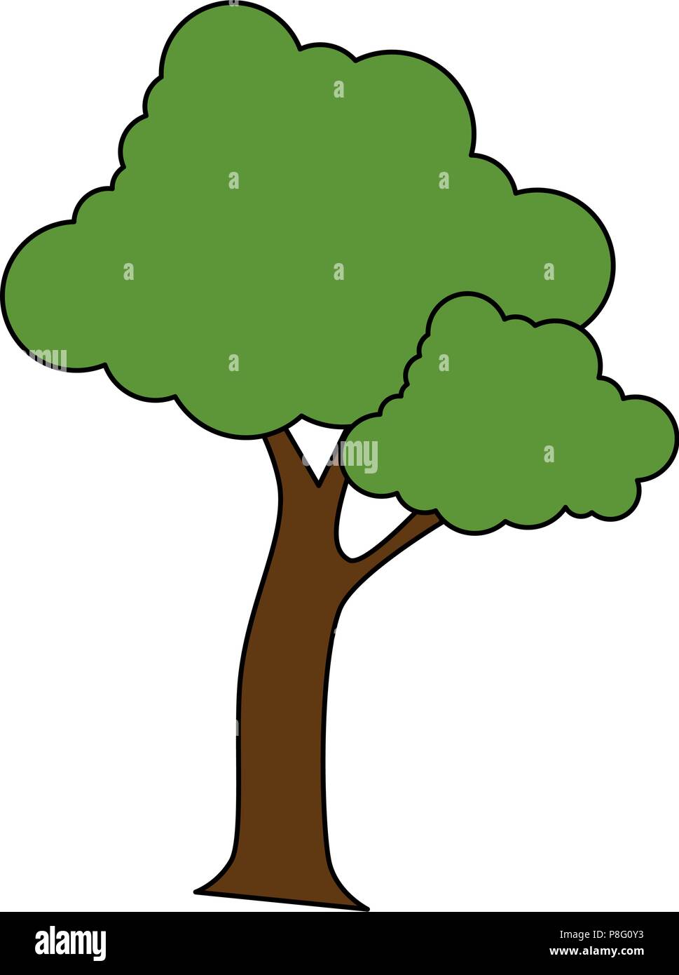 tree plant nature icon Stock Vector Image & Art - Alamy