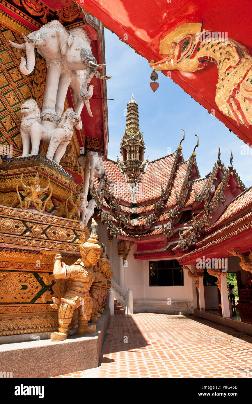 Wat Bang Riang, buddhistic temple, Thap Put, Amphoe hap Put, Phang Nga province, Thailand, Asia, Thap Put Stock Photo