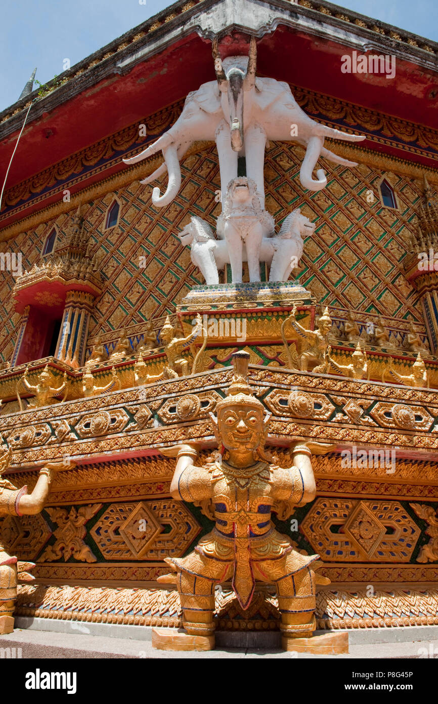 Wat Bang Riang, buddhistic temple, Thap Put, Amphoe hap Put, Phang Nga province, Thailand, Asia, Thap Put Stock Photo