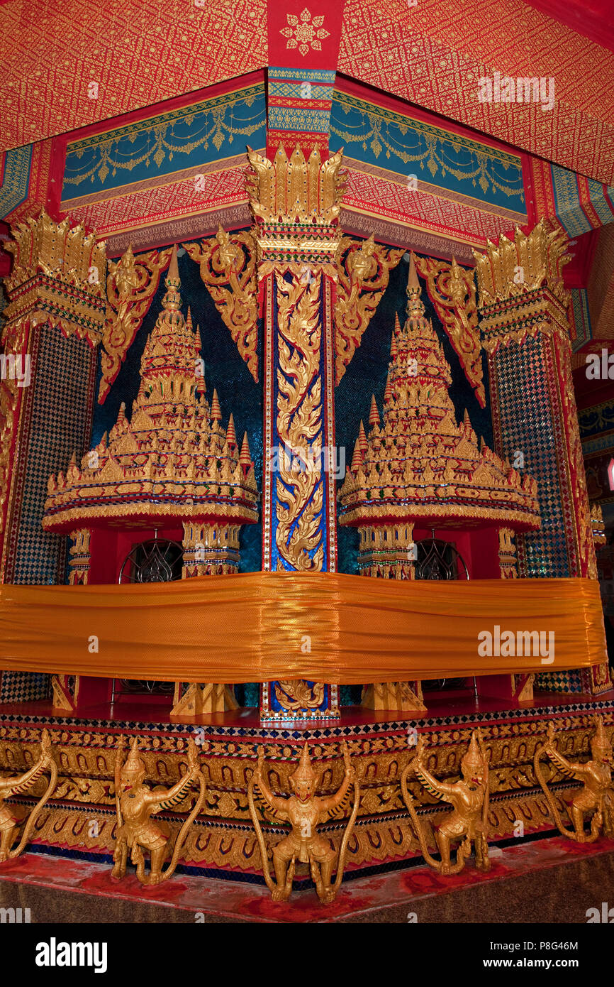 preparation for songkran, Wat Bang Riang, buddhistic temple, Thap Put, Amphoe hap Put, Phang Nga province, Thailand, Asia Stock Photo