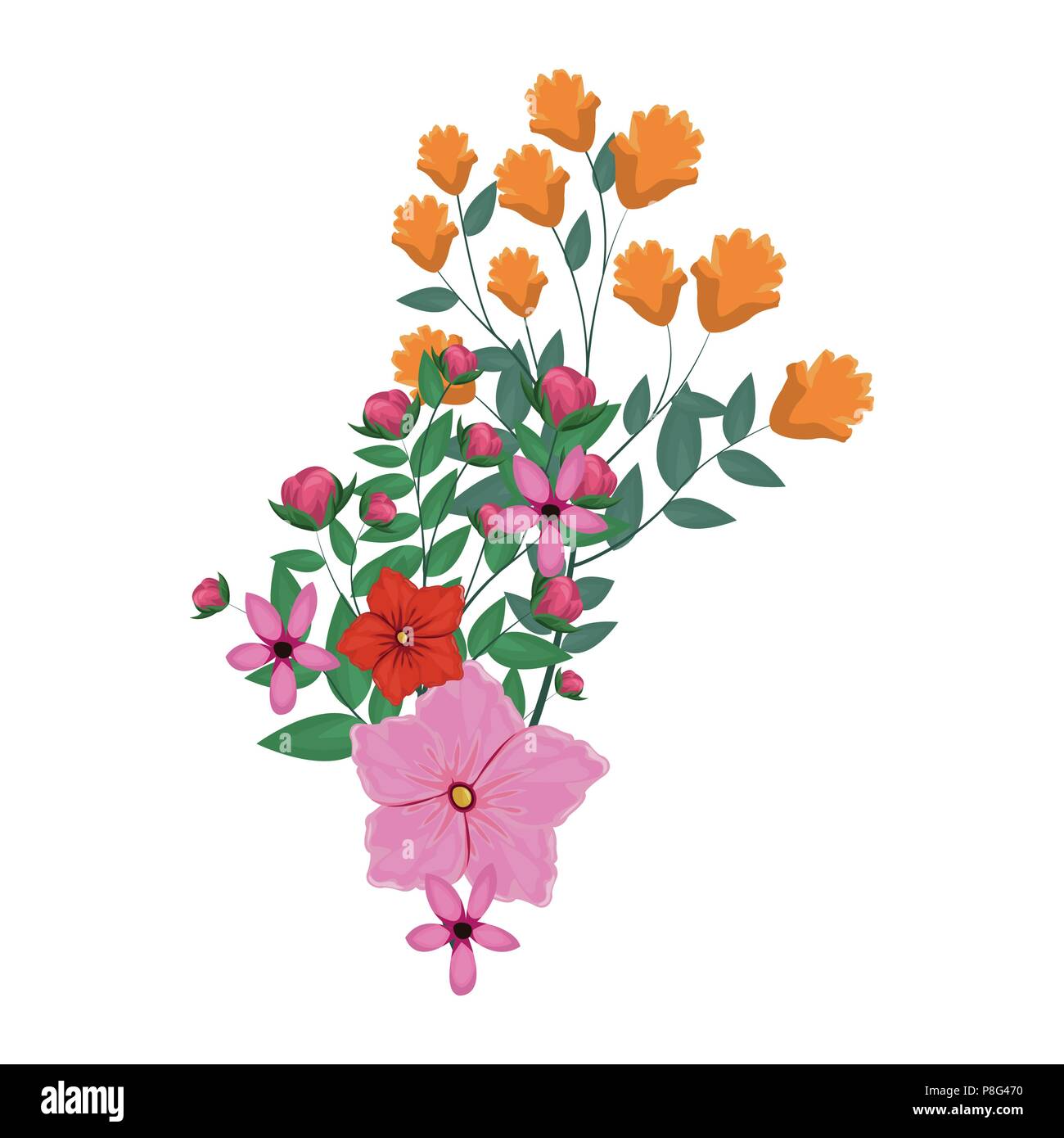 Beautiful bouquet of flowers Stock Vector Image & Art - Alamy