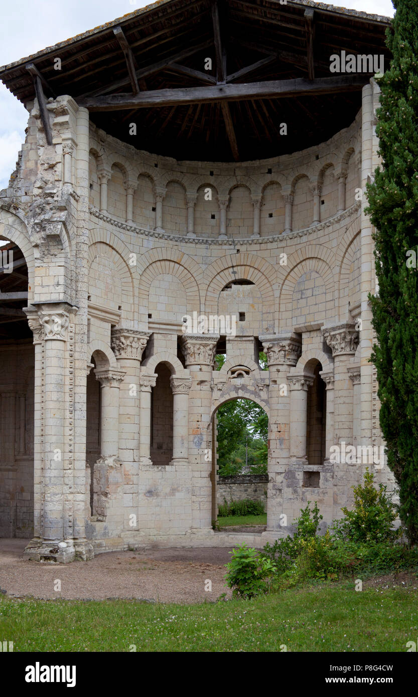 Priure, Priory, Saint Leonard, I'lle-Bouchard, Indre-et-Loire France, Europe Stock Photo