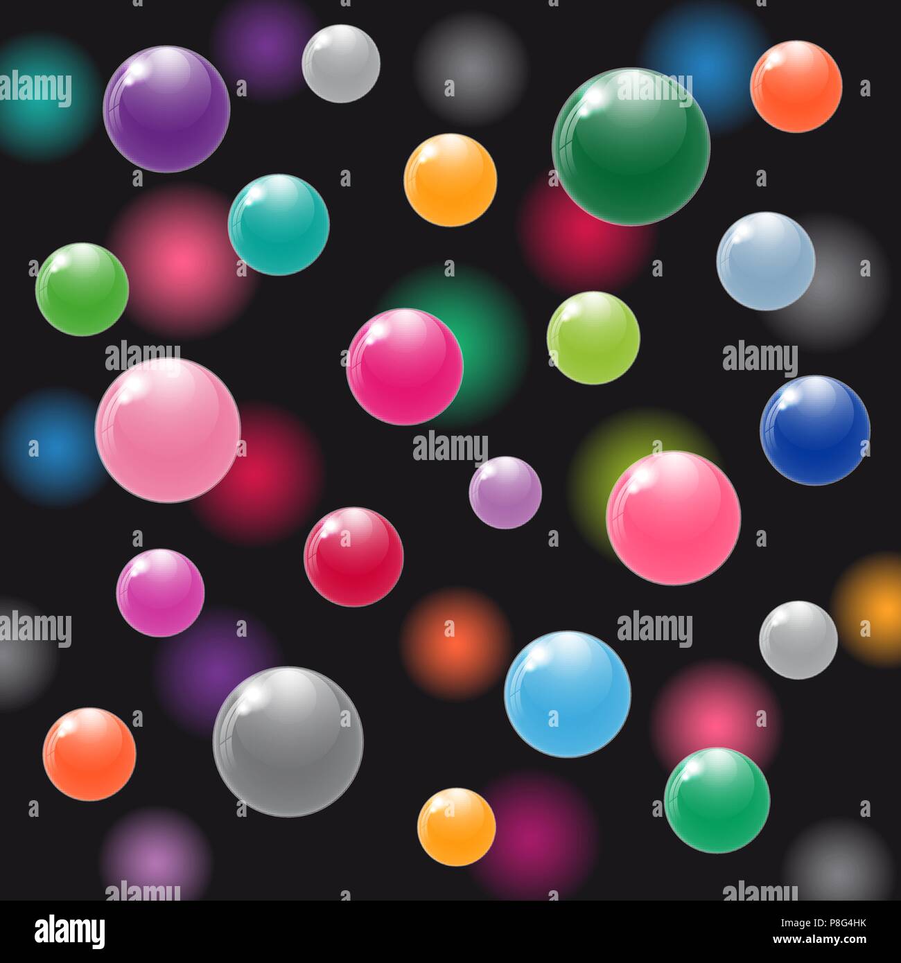 Colorful balls in the air Stock Vector Image & Art Alamy