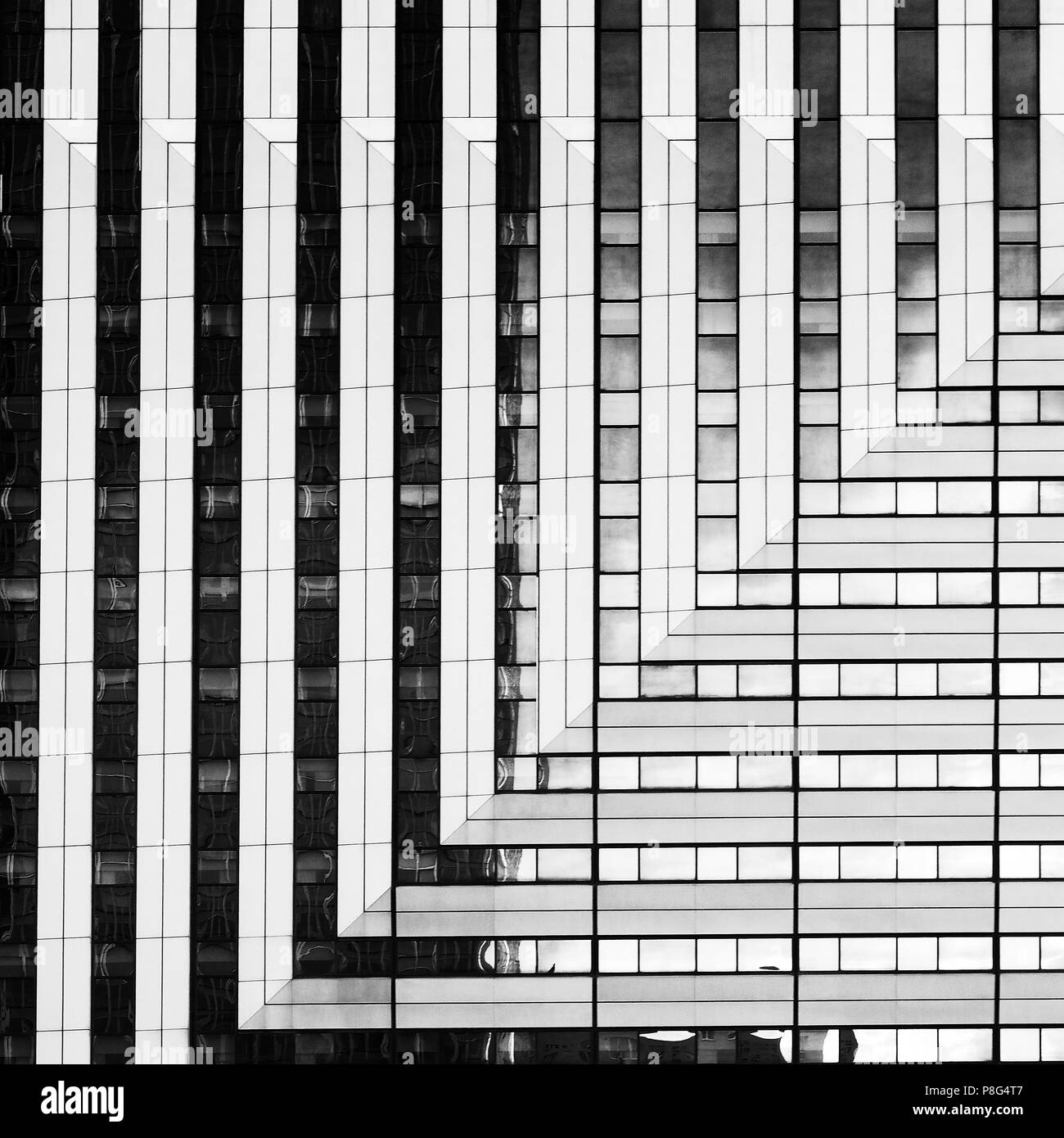 Abstract architecture in monochrome to use as background Stock Photo