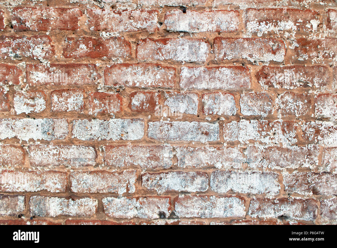 Vintage painted brick wall Stock Photo Alamy