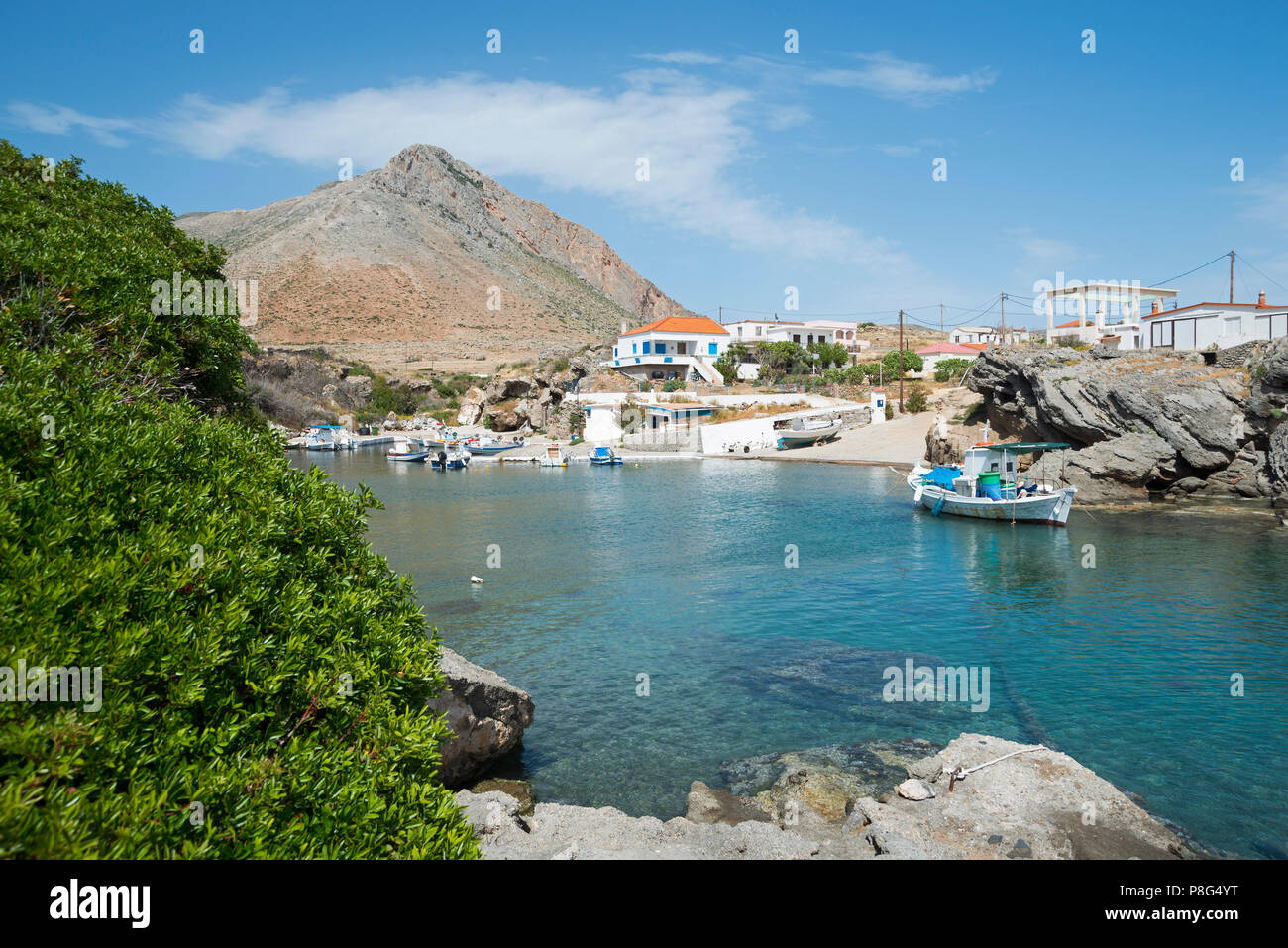 Port, Profitis Ilias, Laconia, Peloponnese, Greece, harbour Stock Photo
