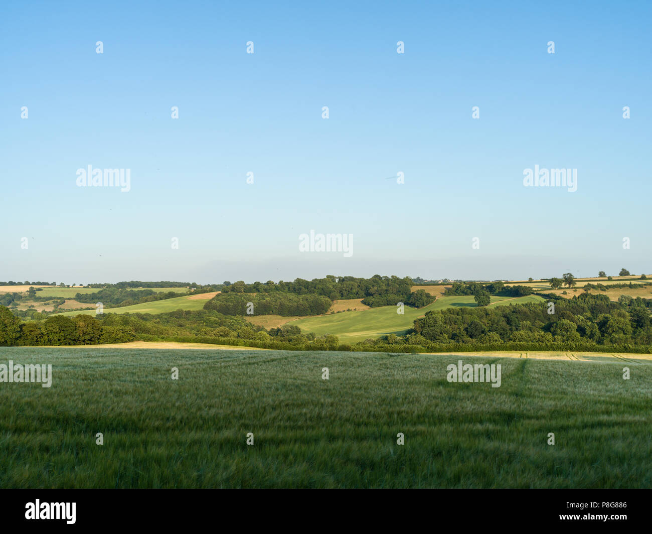 English landscape near Bath, Somerset. Stock Photo
