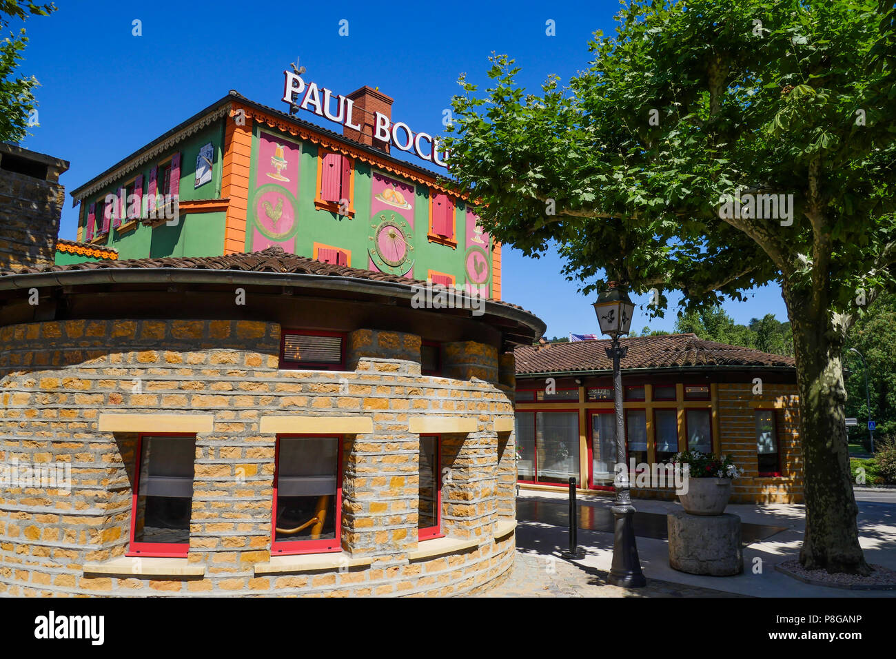Paul Bocuse restaurant, Collonges au Monts d'or, France Stock Photo Alamy