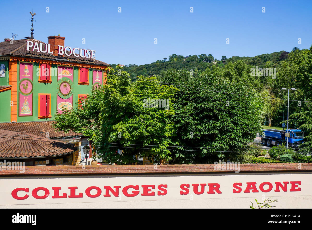 Paul Bocuse restaurant, Collonges au Monts d'or, France Stock Photo Alamy