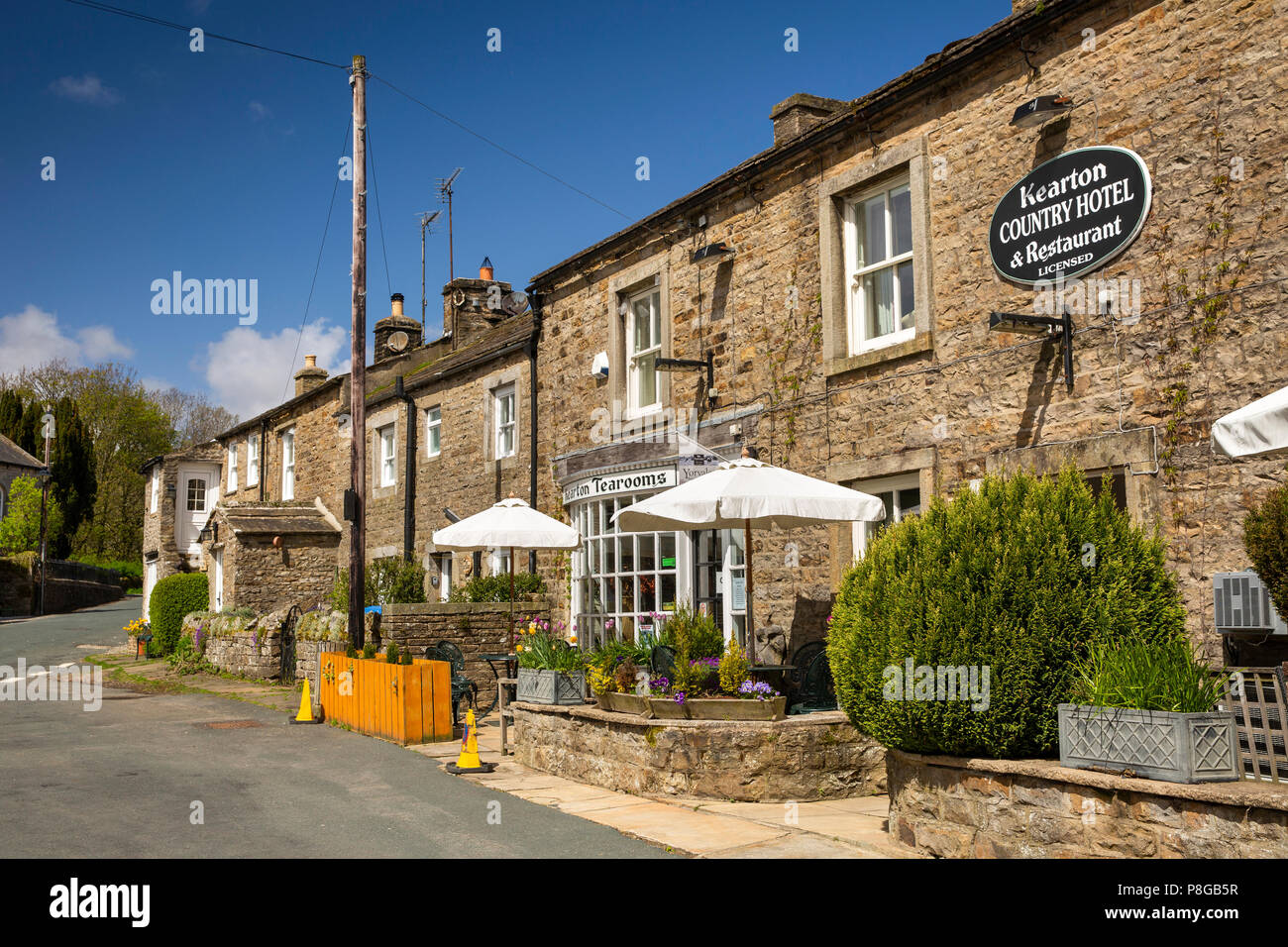 UK, England, Yorkshire, Swaledale, Thwaite, village Kearton Country House Hotel and restaurant named after pioneering nature phoographers Stock Photo