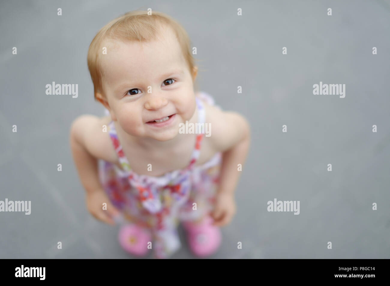 Adorable little girl portrait outdoors Stock Photo - Alamy