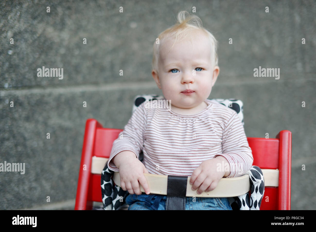 Adorable baby girl portrait outdoors Stock Photo - Alamy