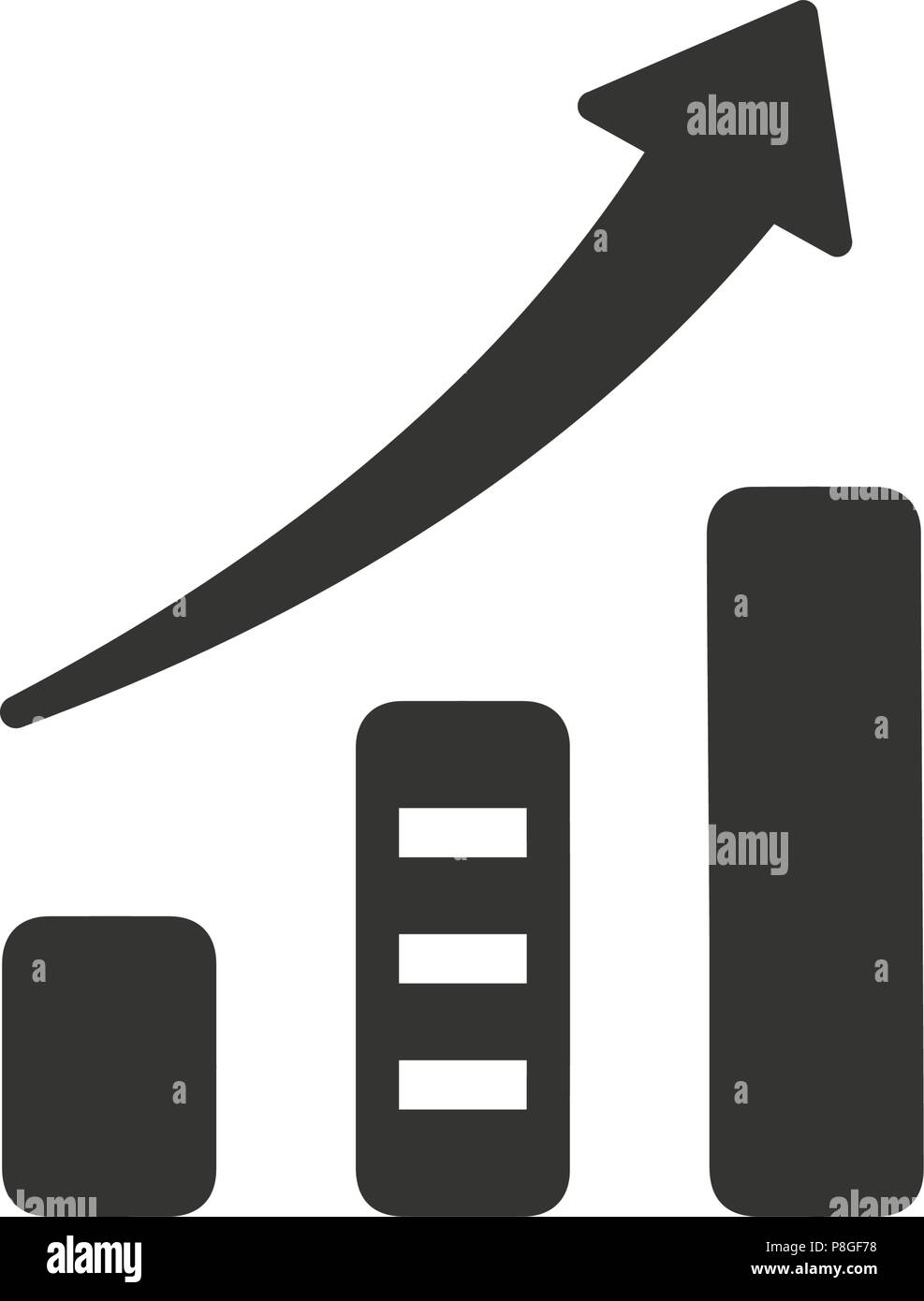 Growth Chart Icon Stock Vector Image & Art Alamy