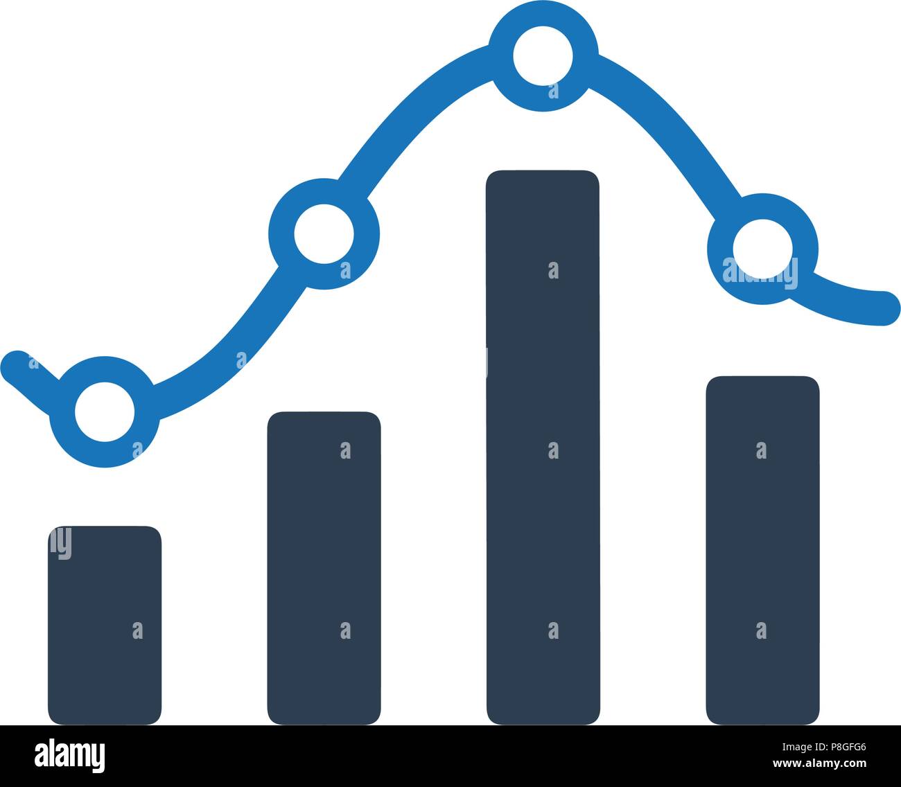 Graphical Report Icon Stock Vector Image & Art - Alamy