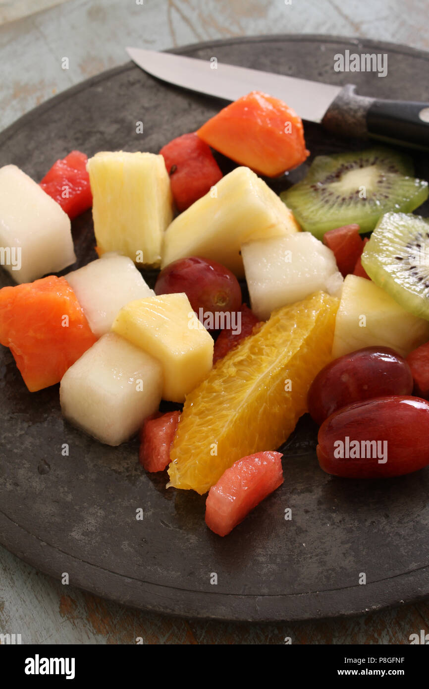 Healthy salad chicken melon hi-res stock photography and images - Alamy