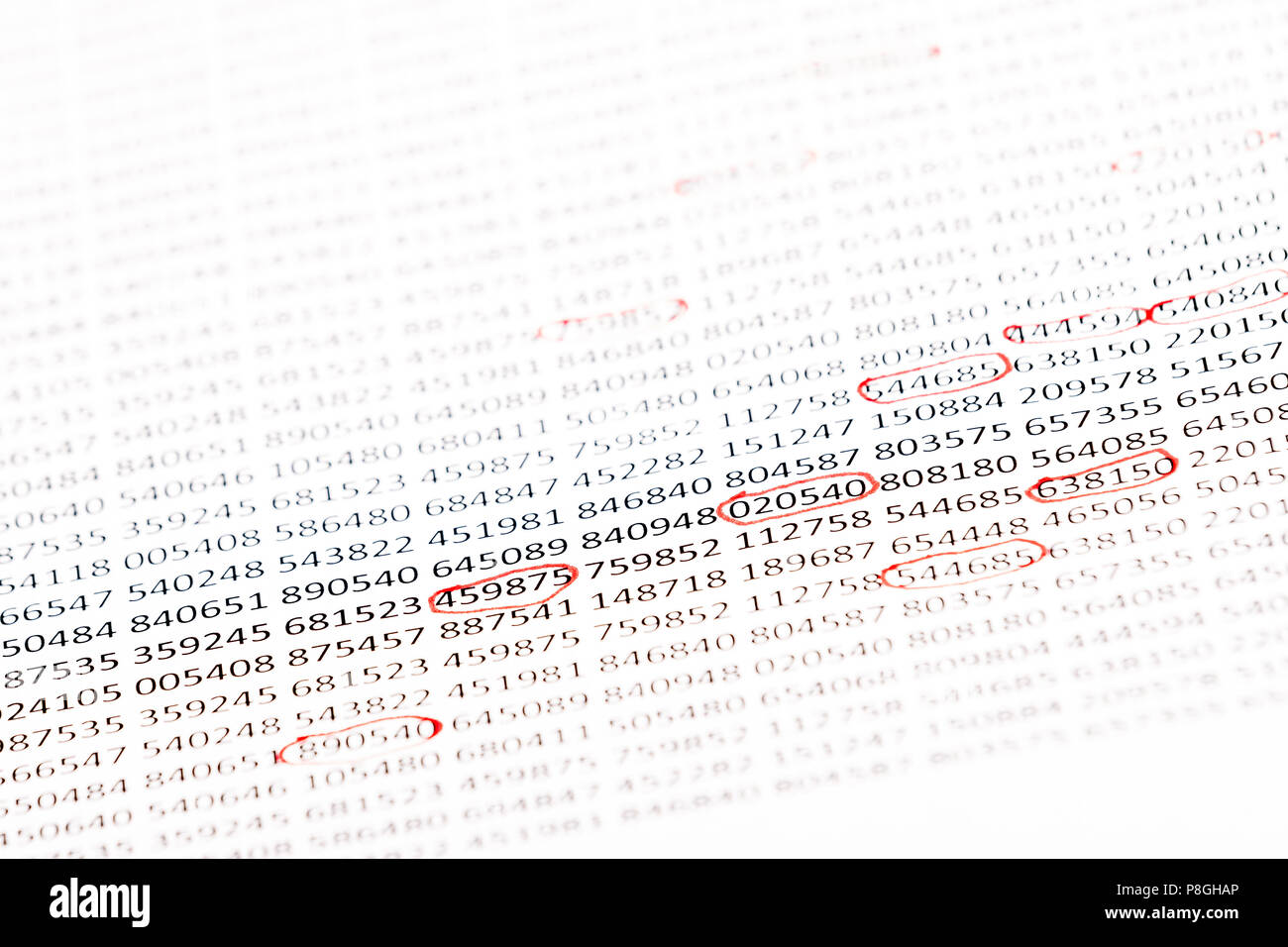 Random Numbers High Resolution Stock Photography And Images Alamy